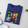 Gift Captain America Personalized Tee For Men Navy Blue