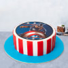 Captain America Photo Fondant Cake (3 Kg) Online