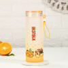Gift Cat Lovers - Frosted Glass Bottle - Personalized - Orange