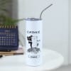 Catanic Personalized Stainless Steel Tumbler With Straw Online