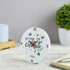 Gift Celebrations Personalized Wooden Table Clock