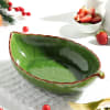 Gift Ceramic Green Leaf Serving Bowl