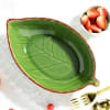 Buy Ceramic Green Leaf Serving Bowl