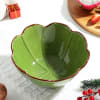 Gift Ceramic Green Round Serving Bowl