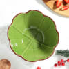 Buy Ceramic Green Round Serving Bowl
