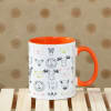 Gift Ceramic Mug with Animal Print