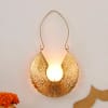 Buy Chandrakala Design Hanging Tea Light Holder With Candle - Set Of 2