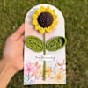 Gift Charming Cake And Crochet Sunflower Gift Combo