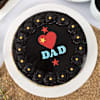 Gift Charming Chocolate Cream Cake For Sweet Dad