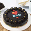 Charming Chocolate Cream Cake For Sweet Dad (Half kg) Online