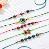 Charming Marble And Damru Rakhis - Set Of 5 Online