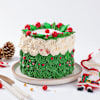 Buy Cheerful Christmas Wreath Cream Cake (600 Grams)