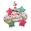 Cheerful Happy Birthday Hat Balloons - Set Of 7 Online