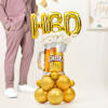 Cheers To A Golden Birthday Balloon Arrangement Online
