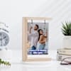 Cherished Siblings Personalized Wooden Photo Holder Online