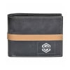 Cherry Black Grain Leather Men's Wallet - Customizable with Logo Online