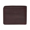 Gift Cherry Brown Grain Leather Men's Wallet - Customizable with Logo