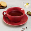Buy Cherry Red Modern Design Tea Set for One