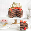 Shop Choco Strawberry Christmas Delight Cake (500 Gm)