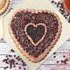 Gift Chocolate Heart Valentine Fresh Cream Cake (Half kg)