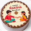 Gift Chocolate Raksha Bandhan Photo Cake - Half kg