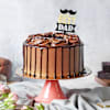 Gift Chocolate Rosettes Cream Cake For The Best Dad