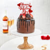 Gift Chocolate Strawberry Valentine Special Cake (1 Kg)
