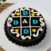 Gift Chocolate Tic Tac Toe Cake For The Sweetest Dad (1 kg)