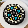 Buy Chocolate Tic Tac Toe Cake For The Sweetest Dad (Half kg)
