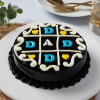 Chocolate Tic Tac Toe Cake For The Sweetest Dad (Half kg) Online