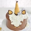 Shop Chocolate Unicorn Semi-Fondant New Year Cake (1Kg)