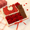 Chocolates And Cookies Valentine Gift Tray Online