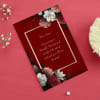 Gift Chocolates And Earrings Gift Tray With Personalized Card