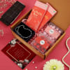 Chocolates And Earrings Gift Tray With Personalized Card Online