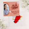 Gift Chocolates And Flavoured Dry Fruits With Personalized Birthday Card