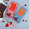 Buy Chocolates and Personalized Key Chain