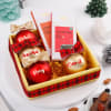 Chocolates And Personalized Ornaments Christmas Gift Box Online