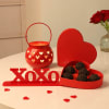 Chocolates Day Hamper WIth Love lantern Online