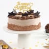 Gift Chocolatey Stars Birthday Cake (500 Gm)