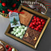 Christmas Cakes And Dragees Gift Tray Online