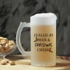 Christmas Cheer Personalized Frosted Beer Mug Online