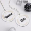 Shop Christmas Gleam Personalized Ornament - Set Of 2