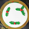 Gift Christmas Holly Cake