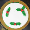 Gift Christmas Holly Cake (Half kg)