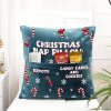 Buy Christmas Nap Personalized Velvet Pocket Cushion - Blue