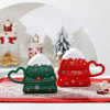 Buy Christmas Tree Mug With Heart Handle - Assorted - Single Piece