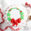 Buy Christmas Wreath and Ribbon cake (1kg)