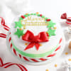 Gift Christmas Wreath and Ribbon cake (600gm)