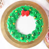 Gift Christmas Wreath Cake (Half kg)