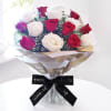 Gift Classic Beauty of 15 Red and White Roses